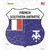 French Southern Antarctic Flag Novelty Highway Shield Sticker Decal