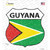 Guyana Flag Novelty Highway Shield Sticker Decal