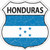 Honduras Flag Novelty Highway Shield Sticker Decal