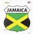 Jamaica Flag Novelty Highway Shield Sticker Decal