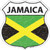 Jamaica Flag Novelty Highway Shield Sticker Decal