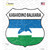 Kabardino Balkaria Flag Novelty Highway Shield Sticker Decal