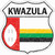 Kwazulu Flag Novelty Highway Shield Sticker Decal