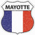 Mayotte Flag Novelty Highway Shield Sticker Decal