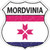 Mordvinia Flag Novelty Highway Shield Sticker Decal