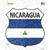 Nicaragua Flag Novelty Highway Shield Sticker Decal