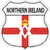 Northern Ireland Flag Novelty Highway Shield Sticker Decal