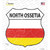 North Ossetia Flag Novelty Highway Shield Sticker Decal