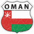 Oman Flag Novelty Highway Shield Sticker Decal