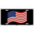 USA 3-D Flag Metal Novelty License Plate