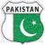 Pakistan Flag Novelty Highway Shield Sticker Decal