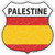 Palestine Flag Novelty Highway Shield Sticker Decal