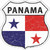 Panama Flag Novelty Highway Shield Sticker Decal