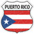 Puerto Rico Flag Novelty Highway Shield Sticker Decal