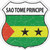 Sao Tome Principe Flag Novelty Highway Shield Sticker Decal