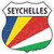 Seychelles Flag Novelty Highway Shield Sticker Decal