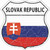 Slovak Republic Flag Novelty Highway Shield Sticker Decal
