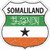 Somaliland Flag Novelty Highway Shield Sticker Decal