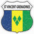 St Vincent Grenadines Flag Novelty Highway Shield Sticker Decal