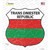 Trans Dniester Republic Flag Novelty Highway Shield Sticker Decal