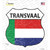 Transvaal Flag Novelty Highway Shield Sticker Decal