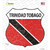 Trinidad Tobago Flag Novelty Highway Shield Sticker Decal