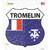 Tromelin Flag Novelty Highway Shield Sticker Decal