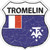 Tromelin Flag Novelty Highway Shield Sticker Decal