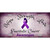 Pancreatic Ribbon Novelty Metal License Plate