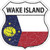 Wake Island Flag Novelty Highway Shield Sticker Decal