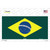 Brazil Flag Novelty Sticker Decal