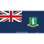 British Virgin Islands Flag Novelty Sticker Decal