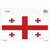 Georgia Flag Novelty Sticker Decal