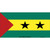 Sao Tome And Principe Flag Novelty Sticker Decal