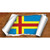 Aland Flag Scroll Novelty Sticker Decal