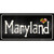 Maryland Flag Script Novelty Sticker Decal