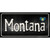 Montana Flag Script Novelty Sticker Decal