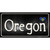 Oregon Flag Script Novelty Sticker Decal