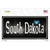 South Dakota Flag Script Novelty Sticker Decal