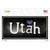 Utah Flag Script Novelty Sticker Decal
