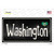 Washington Flag Script Novelty Sticker Decal