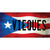 Vieques Puerto Rico Flag Novelty Sticker Decal