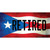 Retired Puerto Rico Flag Novelty Sticker Decal