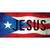 Jesus Puerto Rico Flag Novelty Sticker Decal