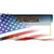 Montana with American Flag Novelty Sticker Decal