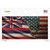 Hawaii/American Flag Novelty Sticker Decal