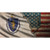 Massachusetts/American Flag Novelty Sticker Decal