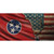 Tennessee/American Flag Novelty Sticker Decal
