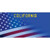 California Half Blue California Novelty Sticker Decal