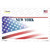 New York Liberty American Flag Novelty Sticker Decal